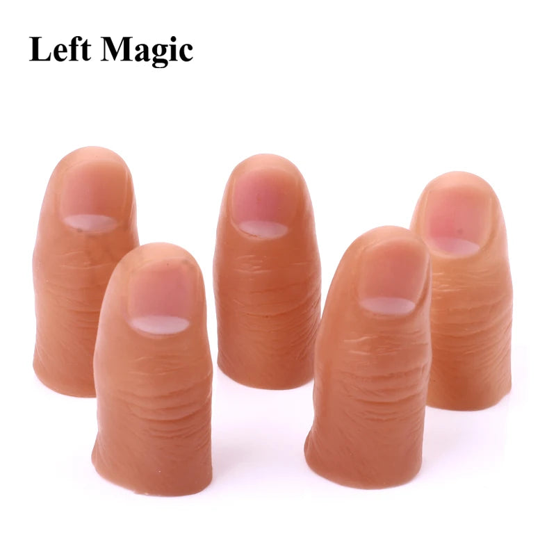 5Pcs Hard Thumb Tip Finger Fake Magic Tricks Large Size