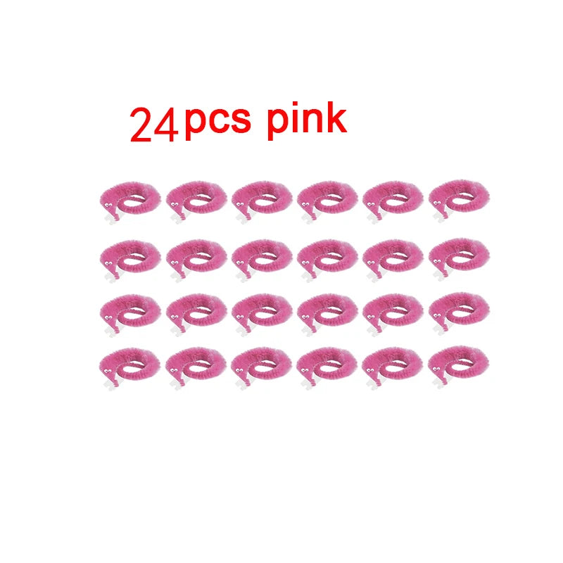 12 Colors Fuzzy Worm Magic Props for Children