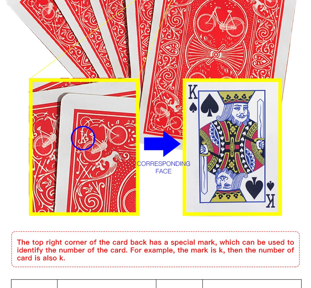 Secret Marked Poker Cards See Through Playing Cards Magic Toys