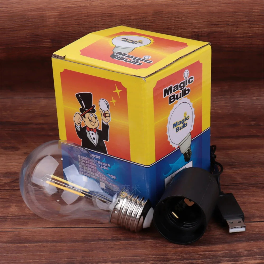 Professional Magic Light Bulb Prop Unbreakable Mind Reading Illusion Lamp l