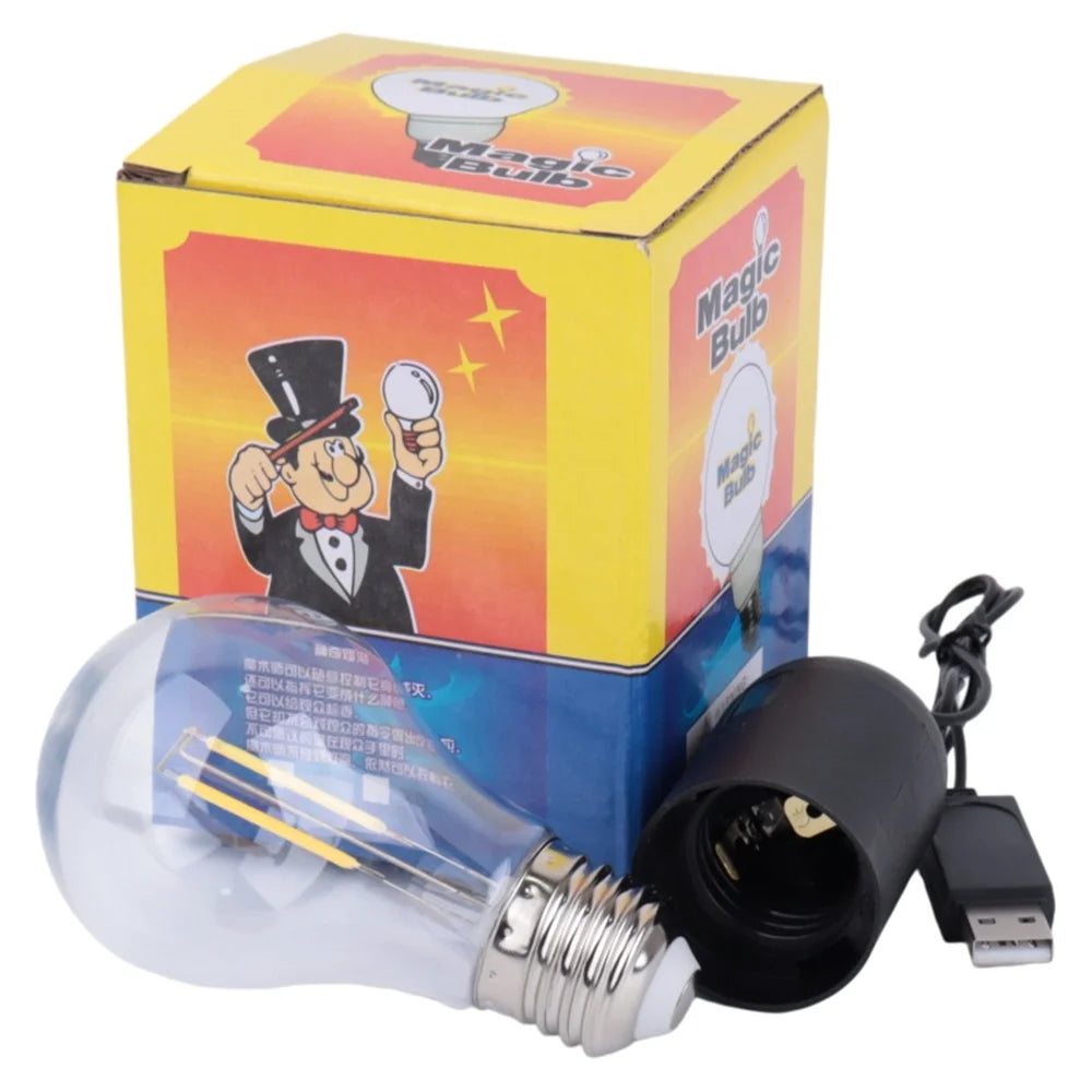 Professional Magic Light Bulb Prop Unbreakable Mind Reading Illusion Lamp l