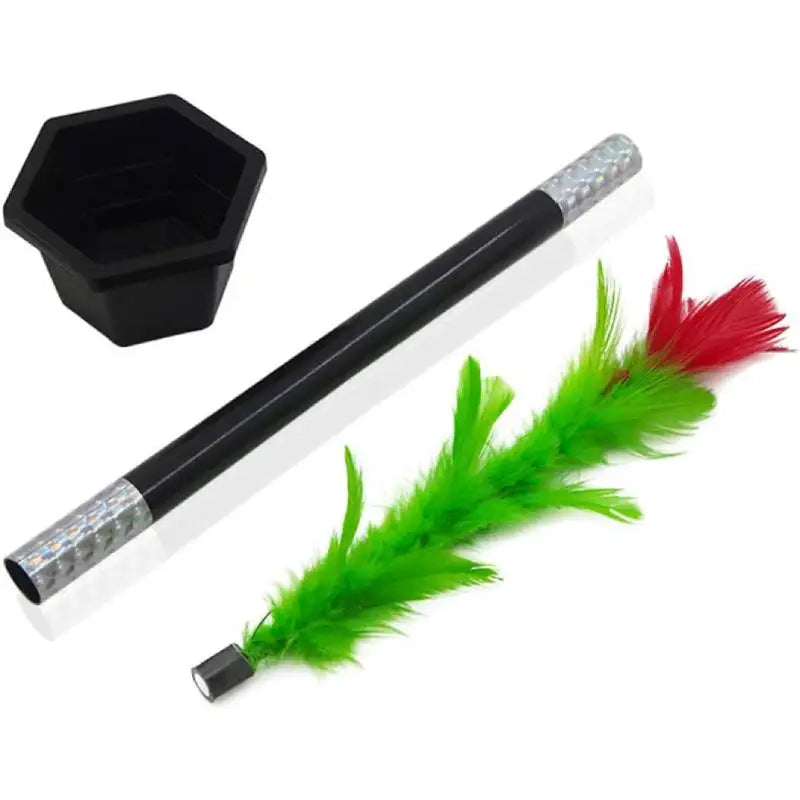 Magic Wand to Flower Easy Magic Trick Toys Close Up Flowerpot Wand Stage Show Prop Appearing Flower Trick