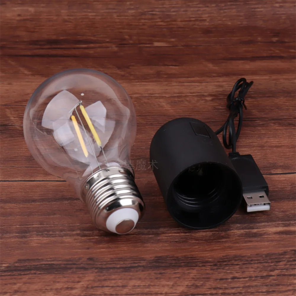 Professional Magic Light Bulb Prop Unbreakable Mind Reading Illusion Lamp l