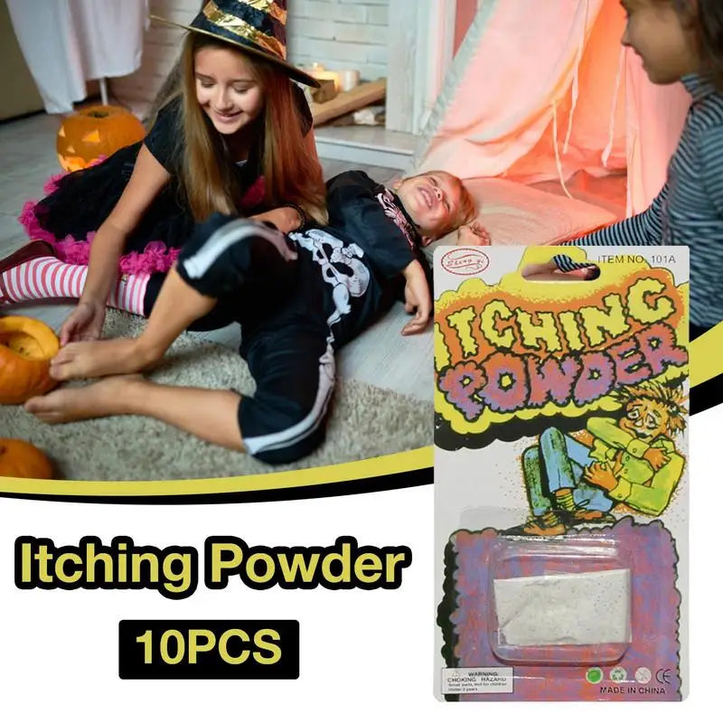 10PCS Itch Itching Powder Packages Halloween Trick Prop