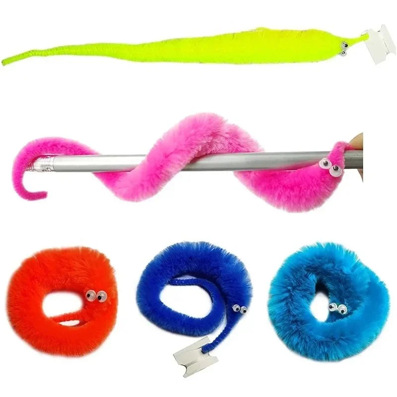 15Pcs Fun Worm Magic Props Toys for Children