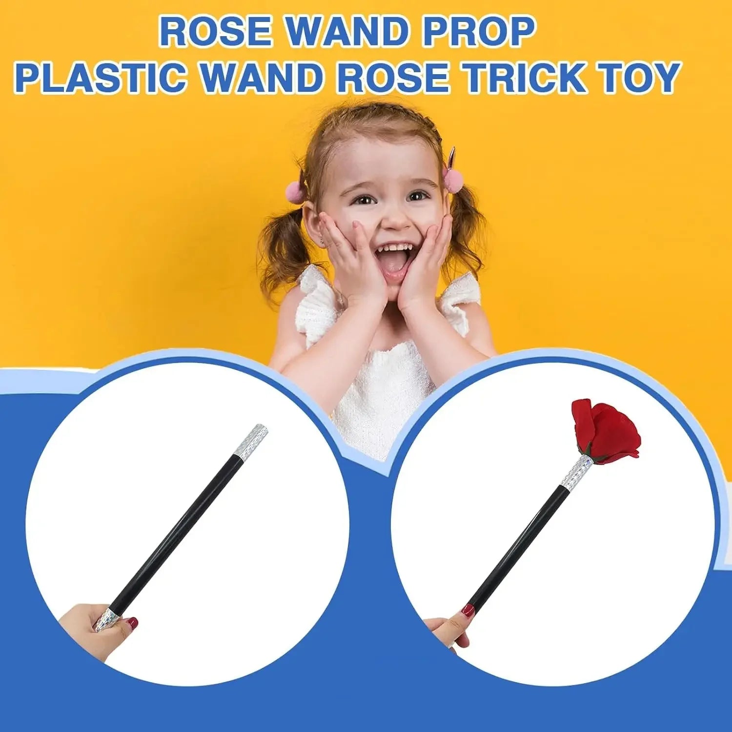 Flower Magic Tricks Stick to Rose Flowers Appearing Close up Street Stage Magic