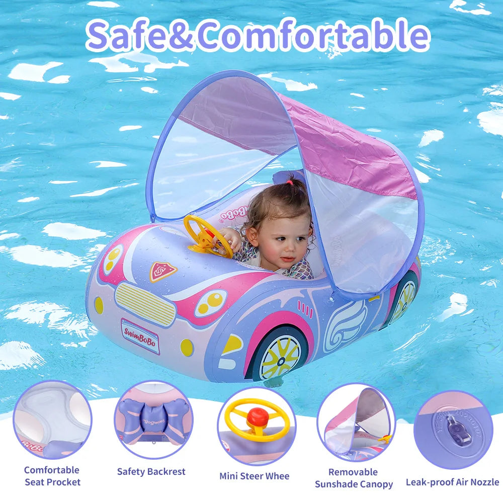 Kids Car Swimming Seat Float Ring