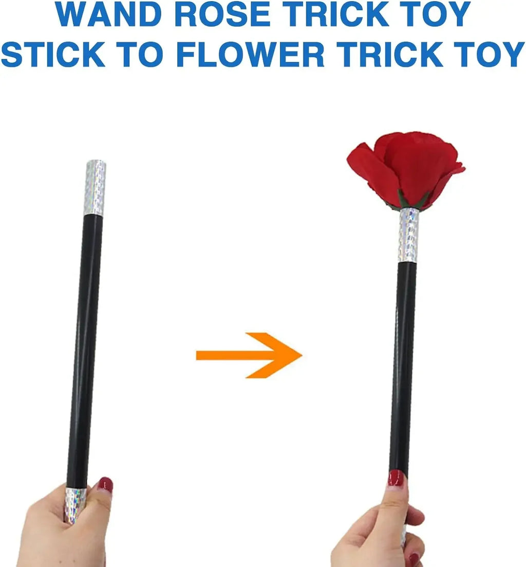 Flower Magic Tricks Stick to Rose Flowers Appearing Close up Street Stage Magic