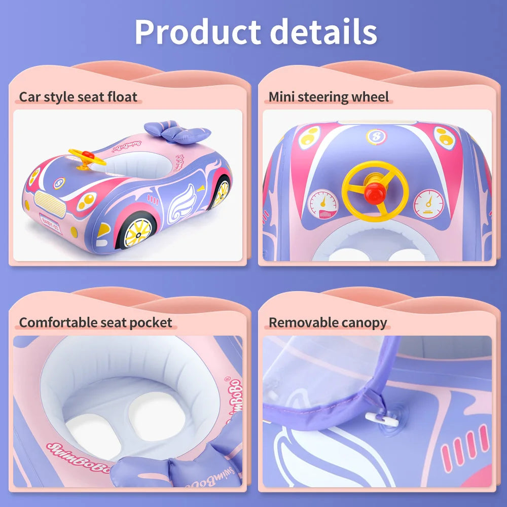 Kids Car Swimming Seat Float Ring