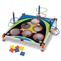 Portable Cornhole Throwing Circle Ferrule Board Set