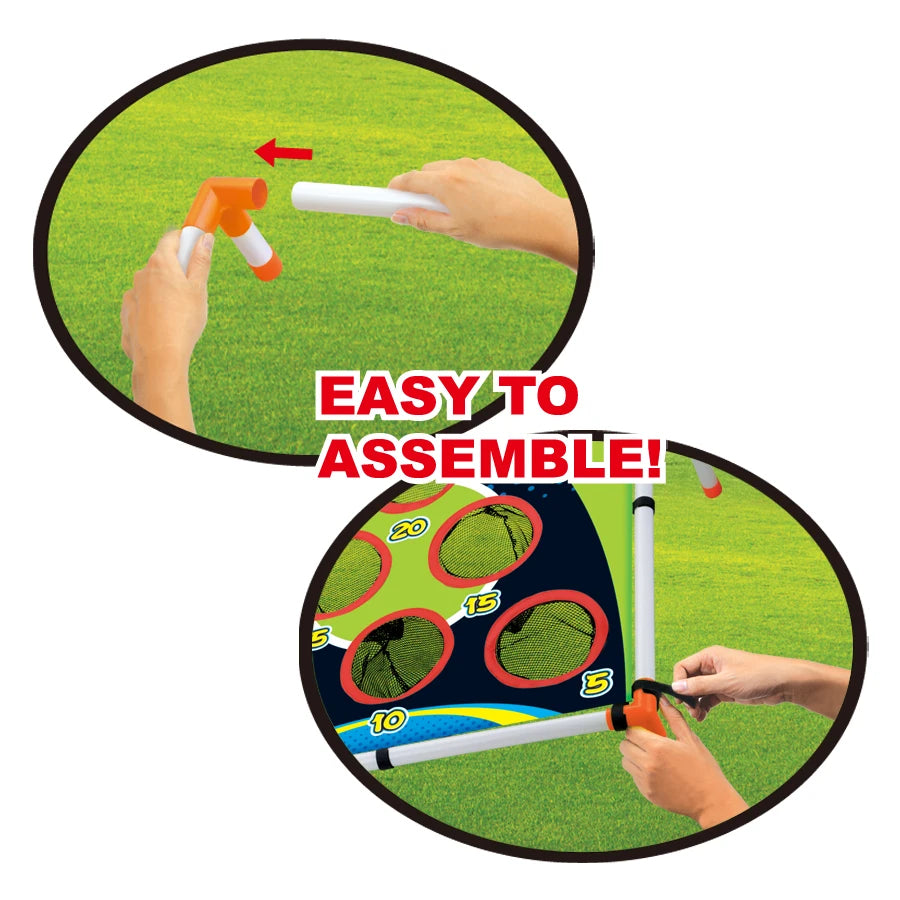 Portable Cornhole Throwing Circle Ferrule Board Set