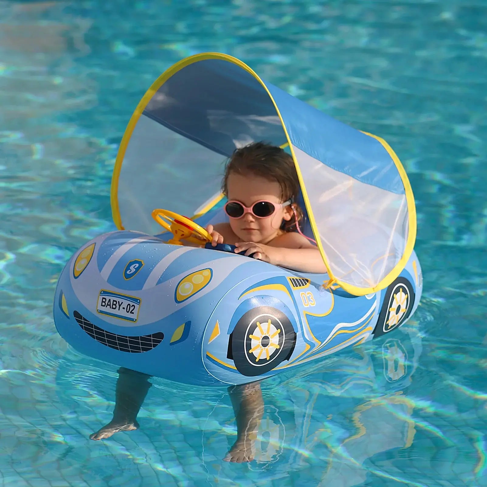 Kids Car Swimming Seat Float Ring