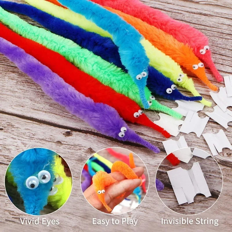 15Pcs Fun Worm Magic Props Toys for Children