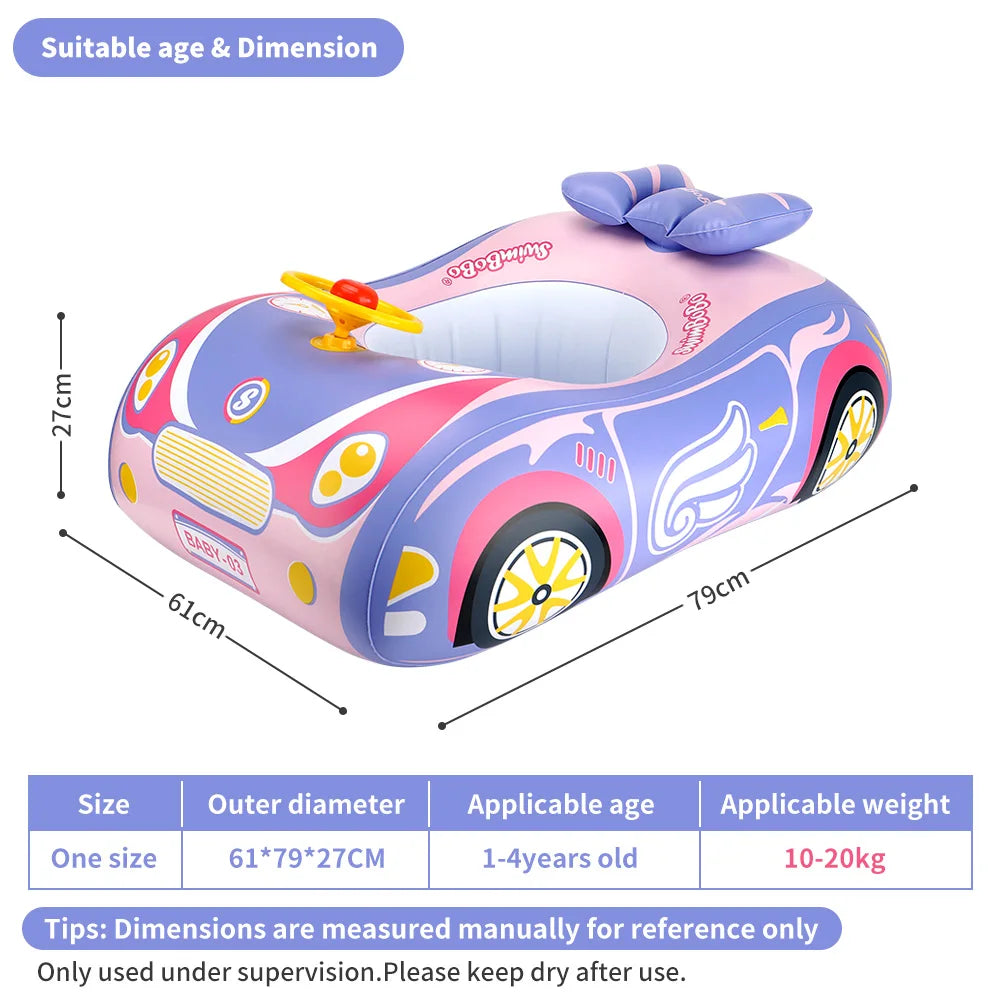 Kids Car Swimming Seat Float Ring