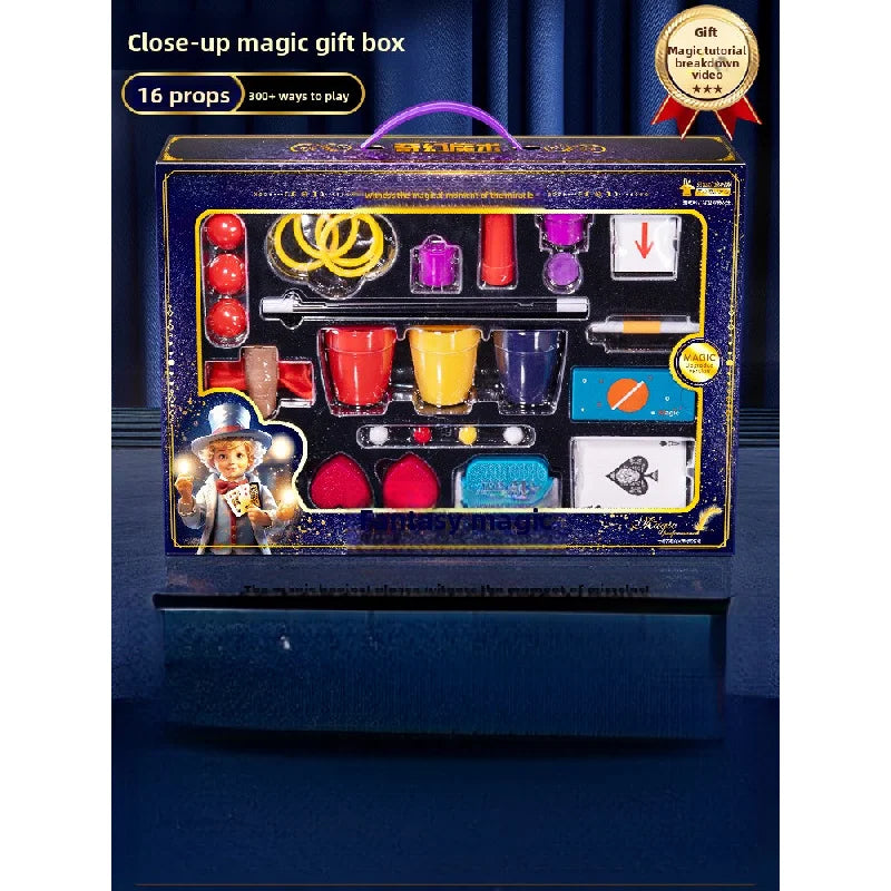 Fantastic Magic Trick Gift Box Set Awesome Poker Show Props Toy for Children