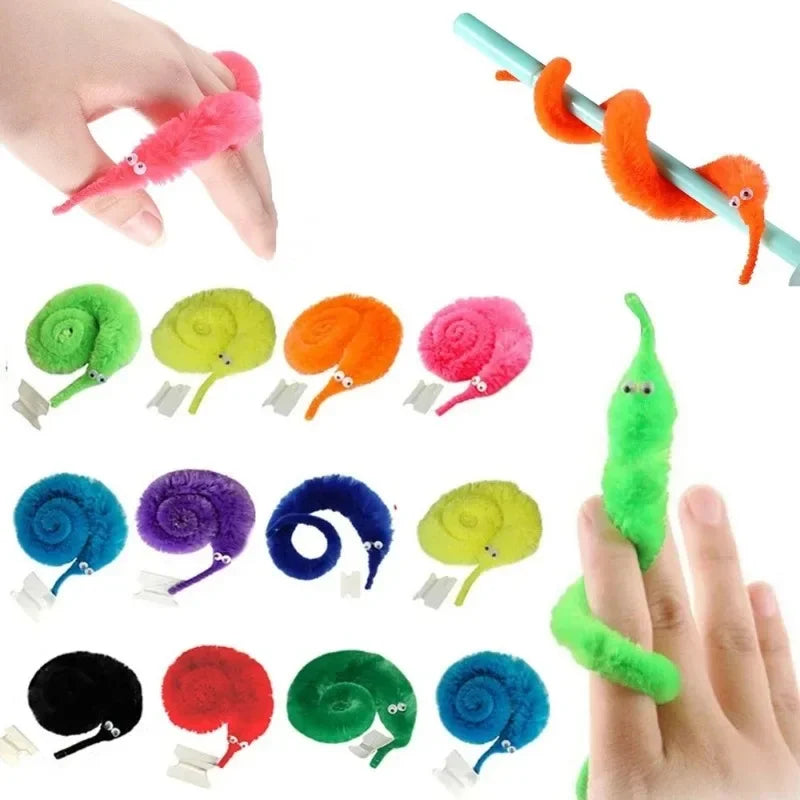 15Pcs Fun Worm Magic Props Toys for Children